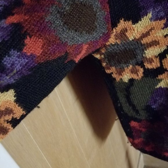 Vintage Alpaca Handknit Sweater, Crewneck, Women's sz L - Picture 9 of 10